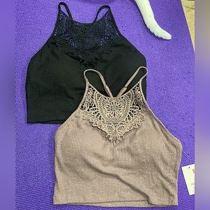 Kohl’s Crochet Built in Bra Tank Set